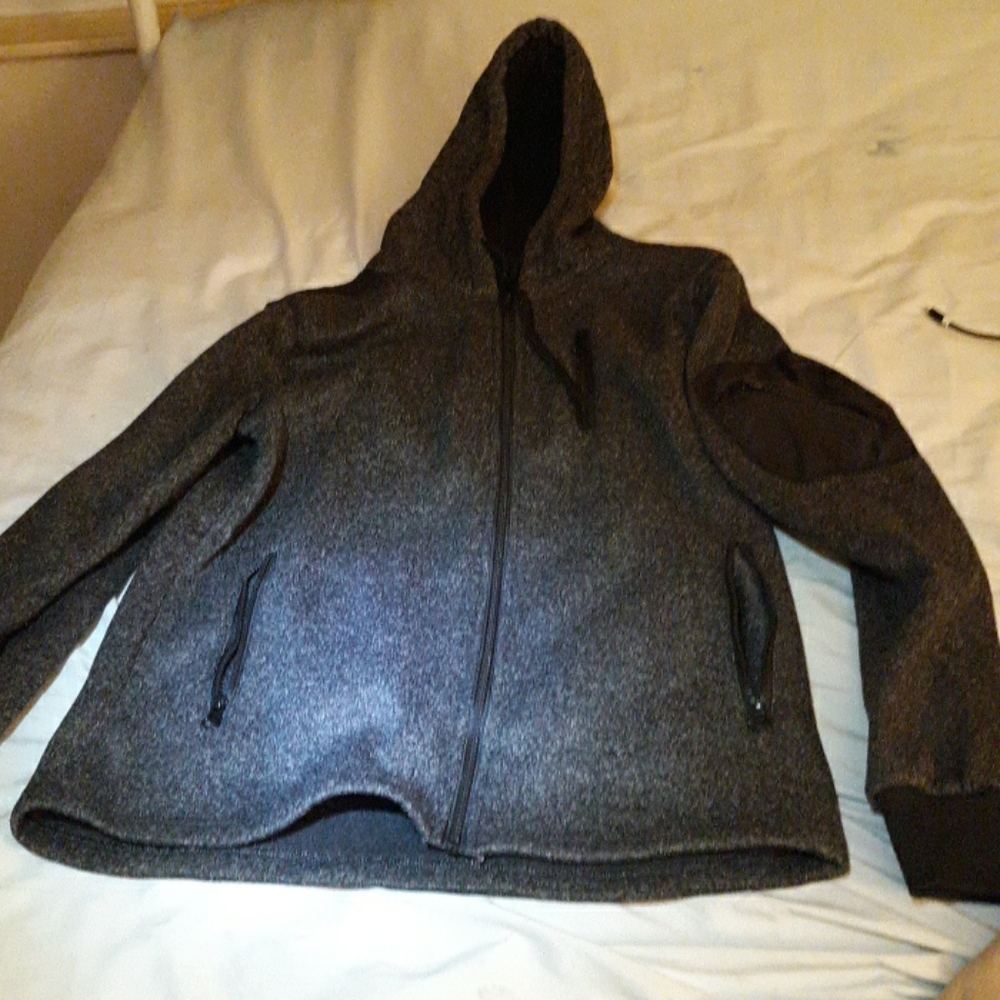 NWOT Dark grey zip up hoodie